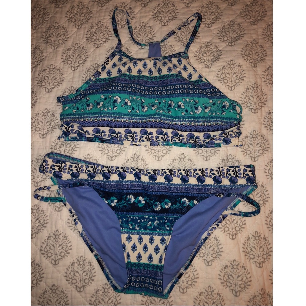 Target halter top bikini set